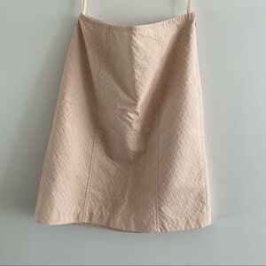 Jones WEAR A Line Midi Textured Embroidered Peach Skirt